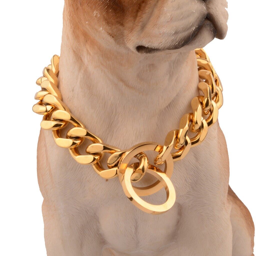 Slip Pet Dog Chain Heavy Stainless Steel Duty Training Choke Chain Collars for Large Dogs Adjustable #2