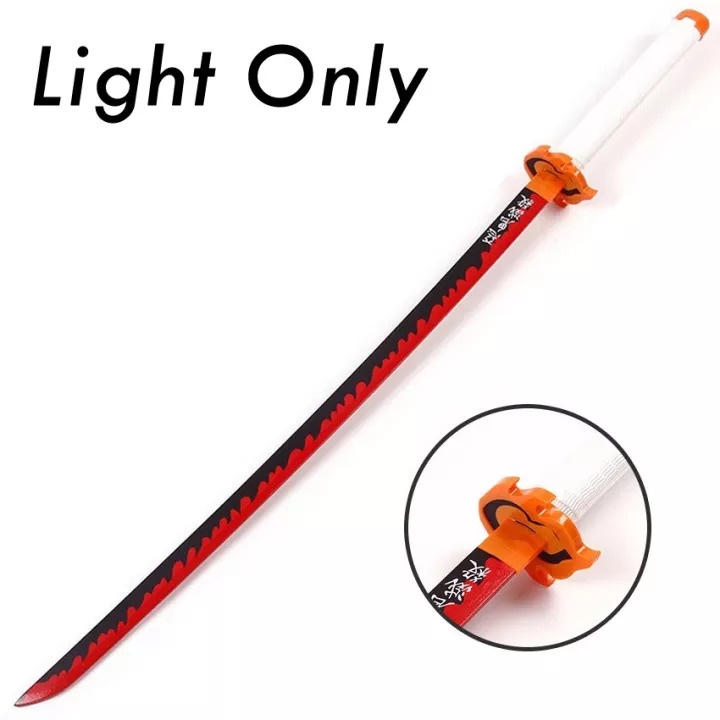 Demon Slayer Light Only Samurai Sword Plastic Knife Katana Costume ...