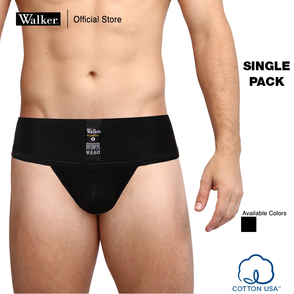 Walker Men Athletic Full Supporter Brief Underwear 3" Inches Garter