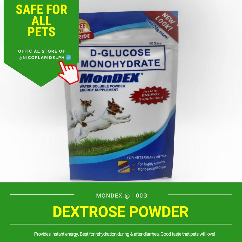 (hot)MonDEX Dextrose Powder for dogs and cats (100g)
