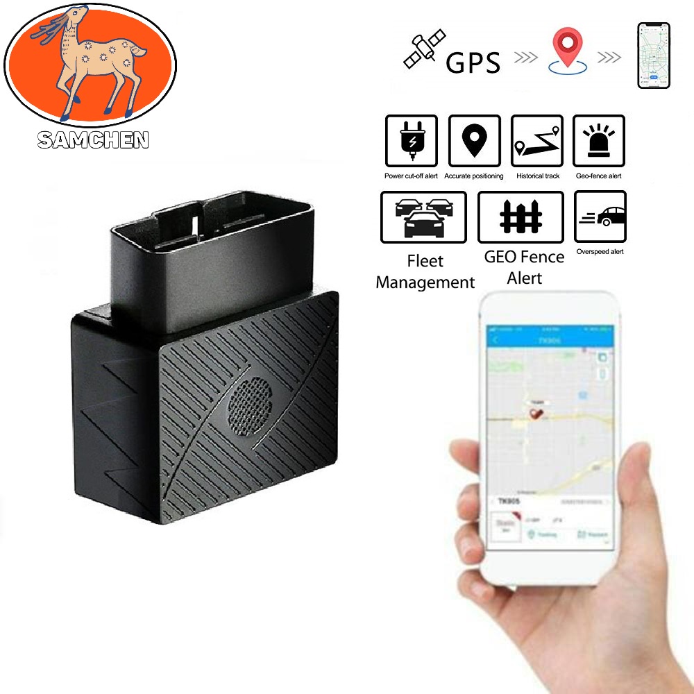 Samchen Mini OBD Car GPS Tracker OBD2 Realtime Tracking Plug and play