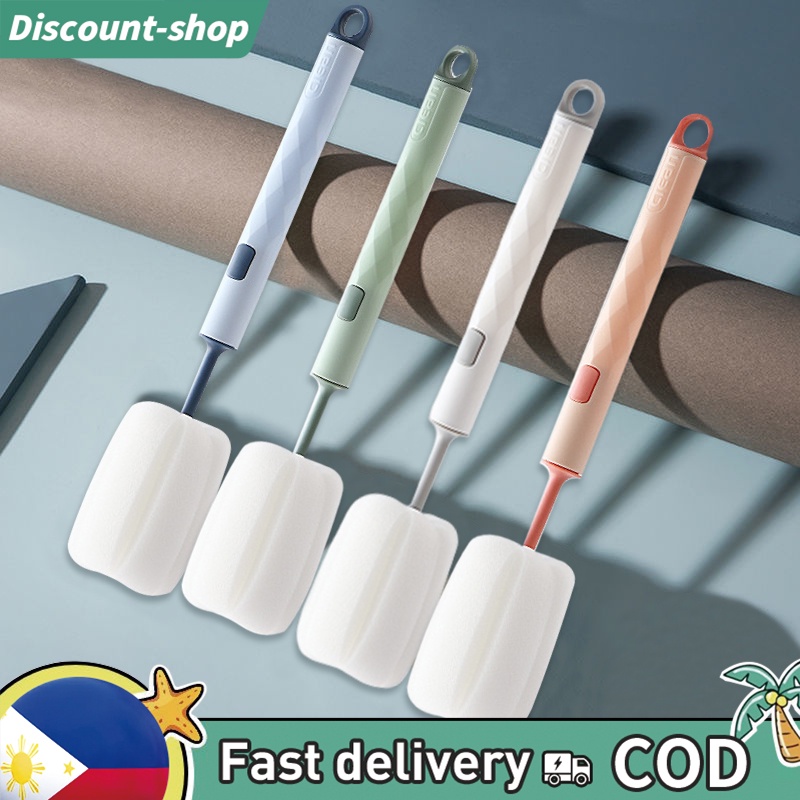 Long Handle Removable Kitchen Cleaner Tools Sponge Cleaning Brush