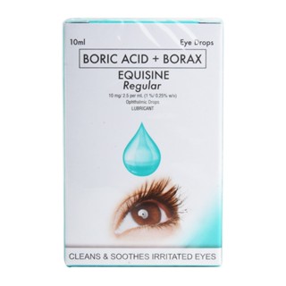 EQUISINE Boric Acid + Borax Regular Eye Drops 10ml | Shopee Philippines