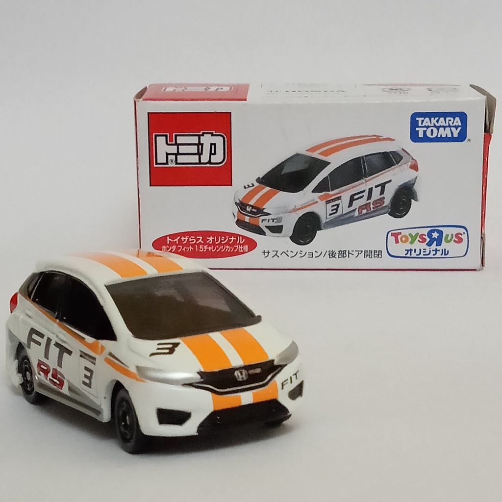 Diecast Car Honda Fit 66 Tomica Toysrus Miniature Sports Car Kids Toys