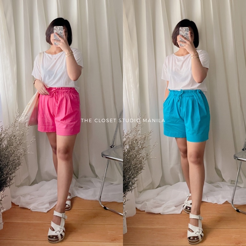 CADDIE BASIC SHORTS (Paper Bag Garterized with Pocket) Shopee Philippines