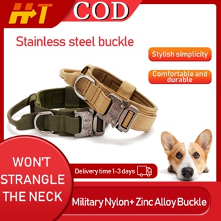 Military Tactical Dog Collar German Shepard Medium Large Dog Collars For Walking Training Duarable D