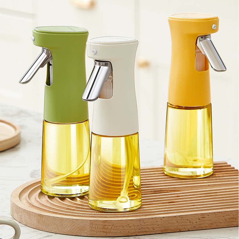Glass Spray Bottle Kitchen PET Plastic Bottle Household BBQ Oil Air