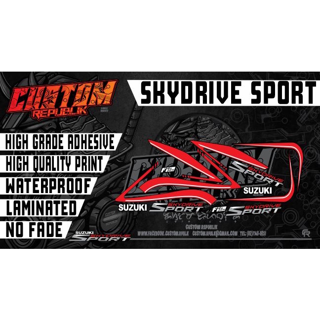 Skydrive Sport Stock Decals Set Shopee Philippines