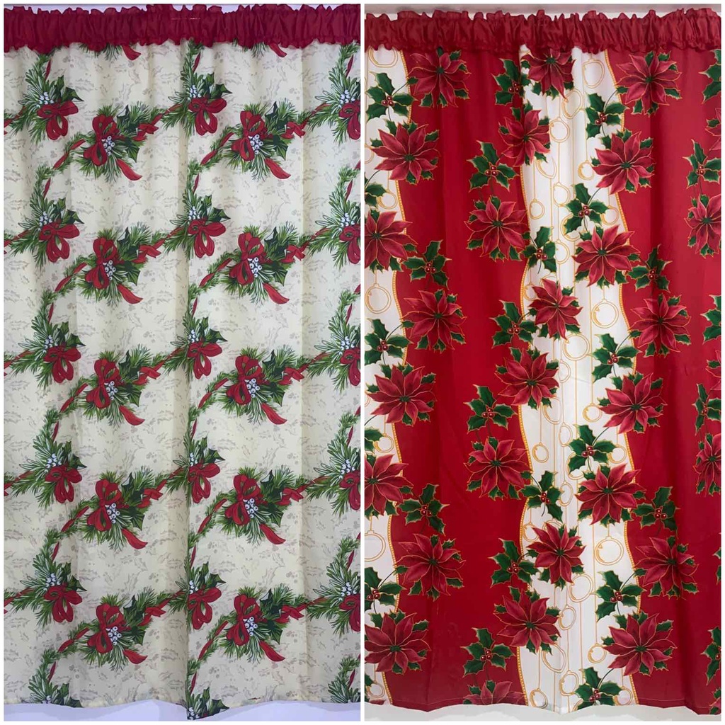 Christmas Door Curtain 7ft = 84 inches in Length Shopee Philippines