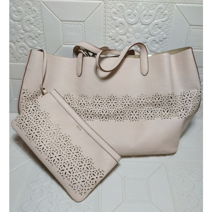 Ralph Lauren Lasercut Tote Bag with Pouch (PRELOVED) Shopee Philippines