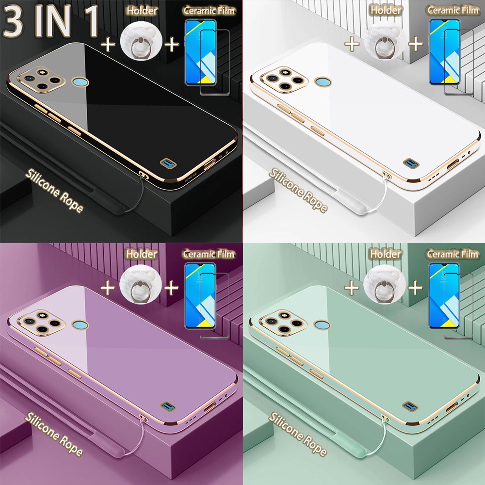 HONLEN Custodia Sfumata Per Realme C21Y / C25Y | Silicone TPU Trasparente Con 4 Angoli Rinforzati - 2