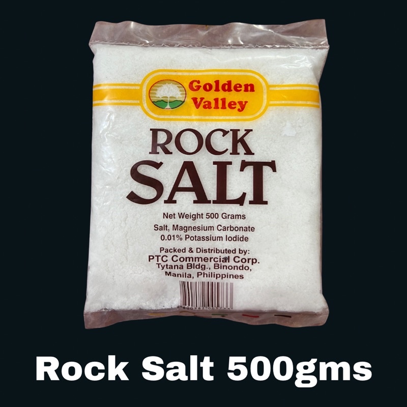 Rock Salt Net Weight 500 grams | Shopee Philippines