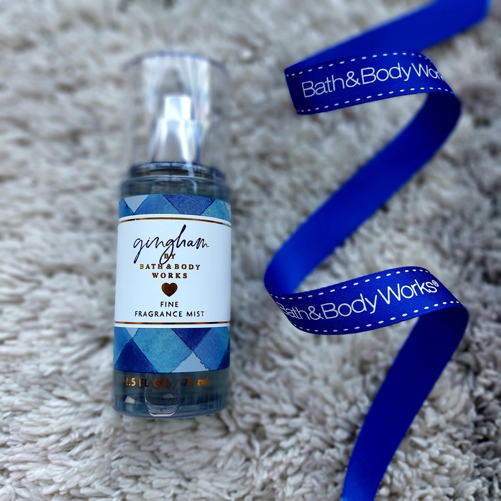 Original Bath & Body Works USA Gingham Travel Size Fine Fragrance Mini