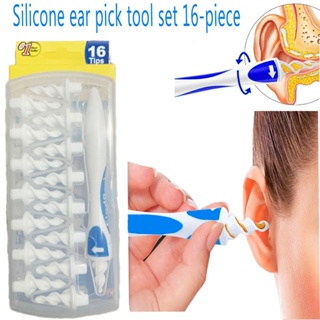 Ear Wax Remover Ear Picker Ear Cleaner 16 Pcs Replacement Tips Health Ear Cleaner Ear Care Tools