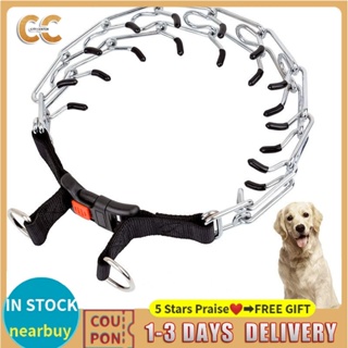 COD*Dog Pinch Training Collar with Quick Release Snap Buckle Dog Prong Collar for  Medium Large Dogs