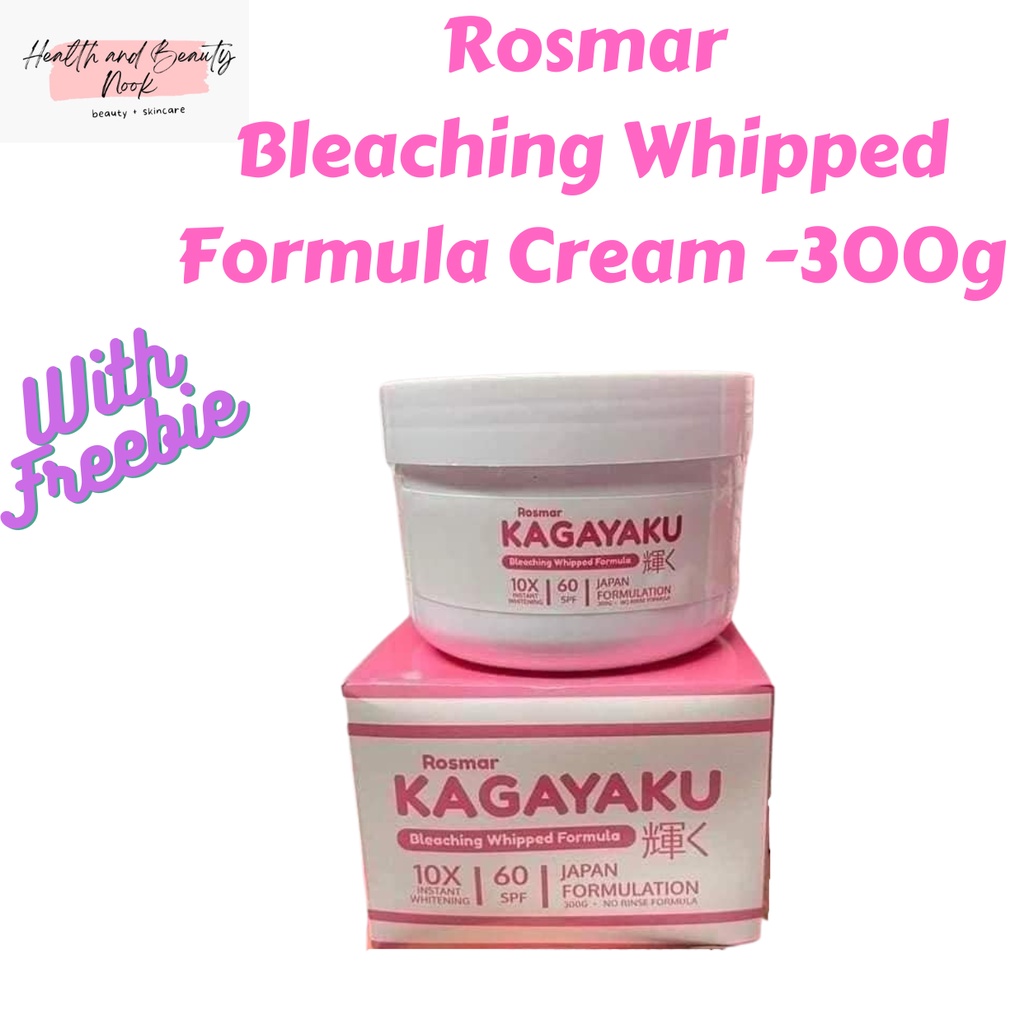 AUTHENTIC ROSMAR KAGAYAKU BLEACHING WHITENING WHIPPED FORMULA 300G Shopee Philippines
