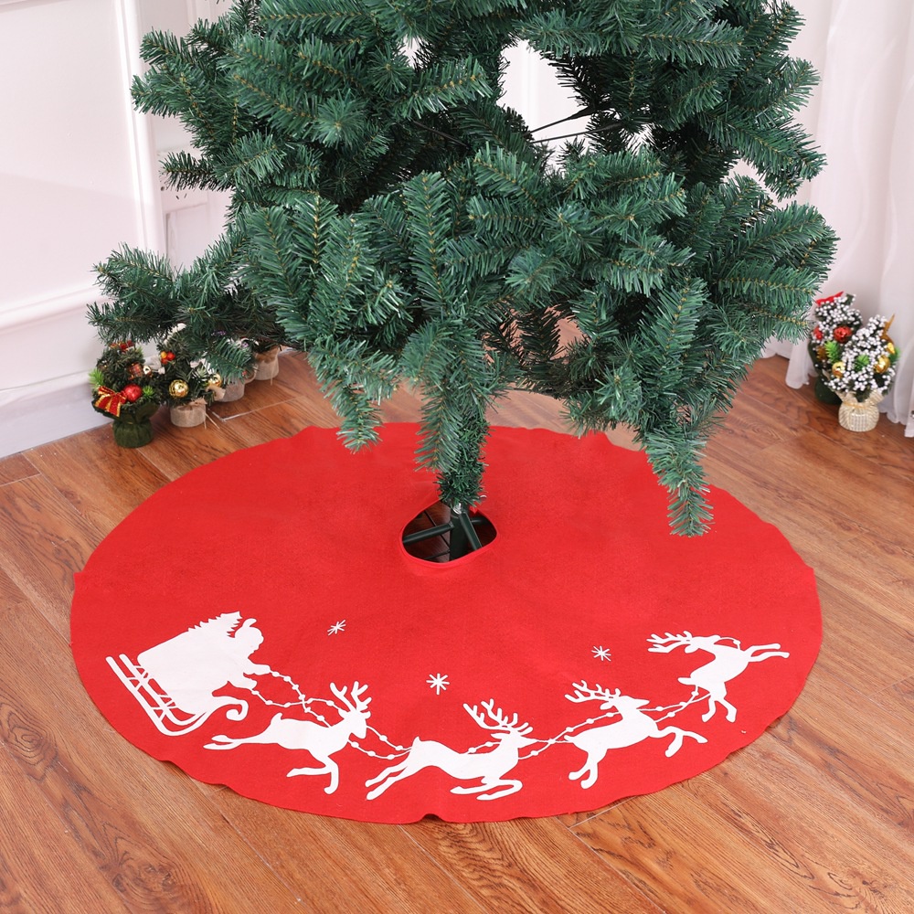 Christmas Elk Tree Skirt 1m Big Decorations Venue Props