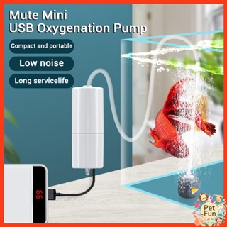 USB Portable Air Pump For Fish Tank Oxygen For Aquarium Air Pump With Airstone and Hose