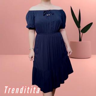 TrendiTita Mary Dress Elegant Classic Trendy Dress Korean Inspired Dress Challis Fabric