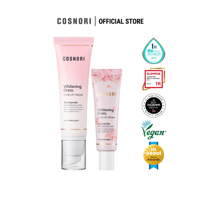 [COSNORI] Whitening Dress Cream 50ml/25ml (Tone-up Cream) | Shopee ...