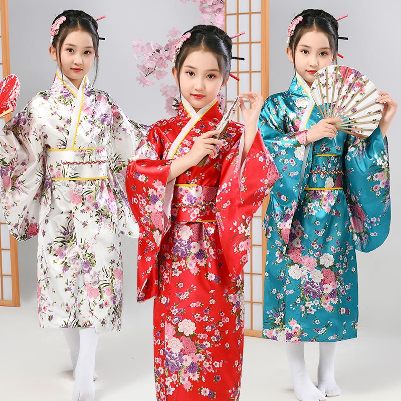 WMPH Japanese Traditional Dress Kimono Robe for Kids Girls Costume WMM |  Shopee Philippines