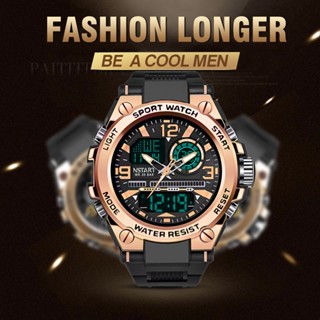 NSTART Shock Proof GST8600 GST 8600 Sports Digital Men Watch Green Red Gold Black #5
