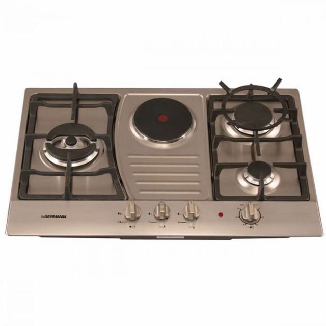 La germania stainless built in hob 3 gas + 1 electric hotplate Shopee