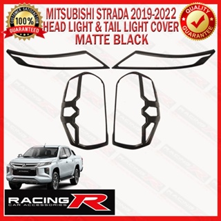 Mitsubishi Strada GLX 2019 to 2022 Combo Set Garnish Cover Matte Black 2020 2021 #7