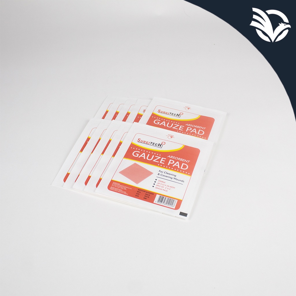 Sterile Gauze Pads 10 Pieces/Pack (Surgitech) Shopee Philippines
