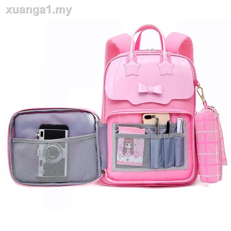 Children Trolley Bag For Kids Girl Grade 1-9 Students Backpack Trolley Case Schoolbag Large Capacity