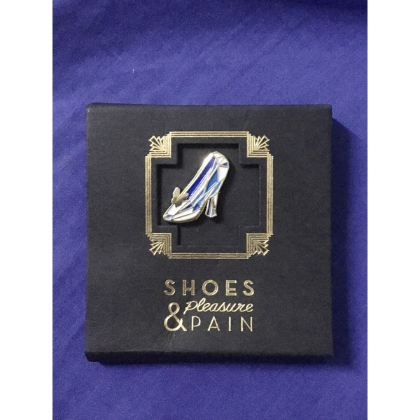 Cinderella slipper metal enamel brooch pin Shopee Philippines