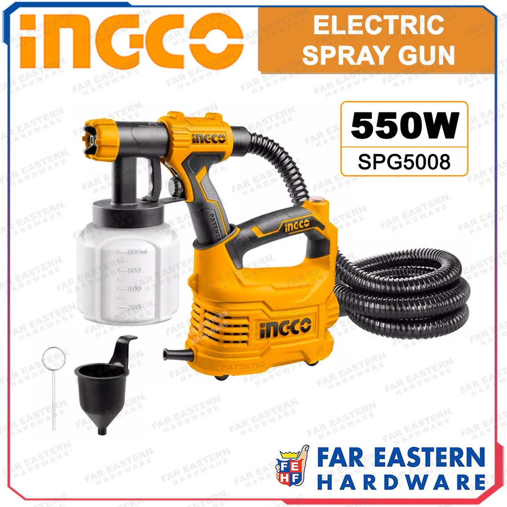INGCO Electric Spray Gun Paint Sprayer 550W SPG5008 INPTCD Shopee