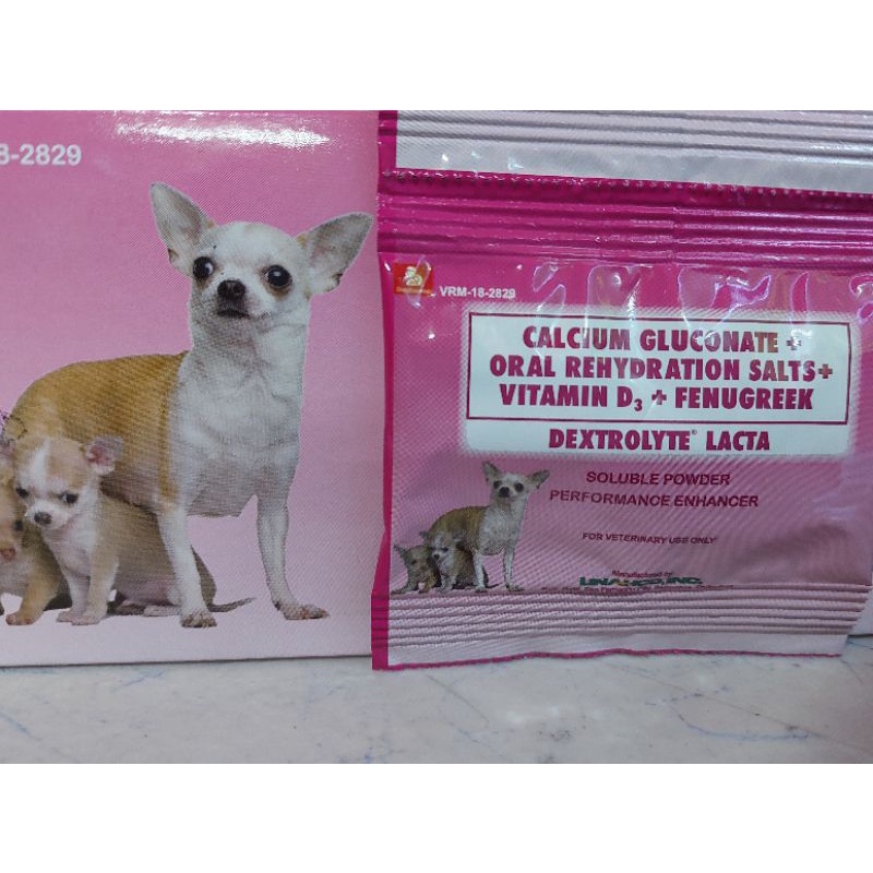 Dextrolyte Lacta for nursing and lactating dog 5g(1sachet) Shopee