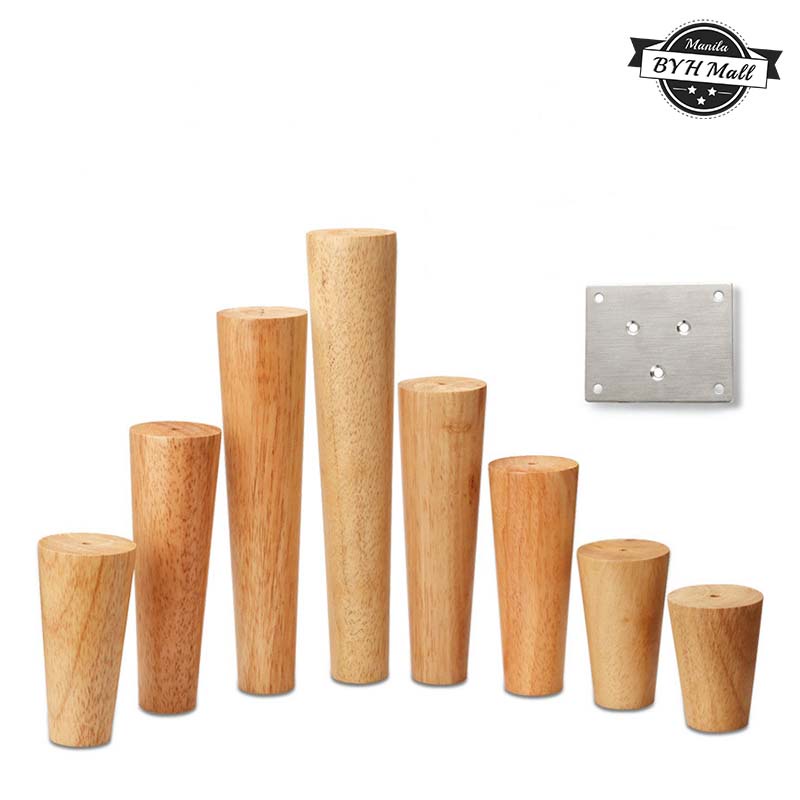 1Pcs Wood Feet Solid Straight Legs Tilt Leg Table Sofa Bed Leg