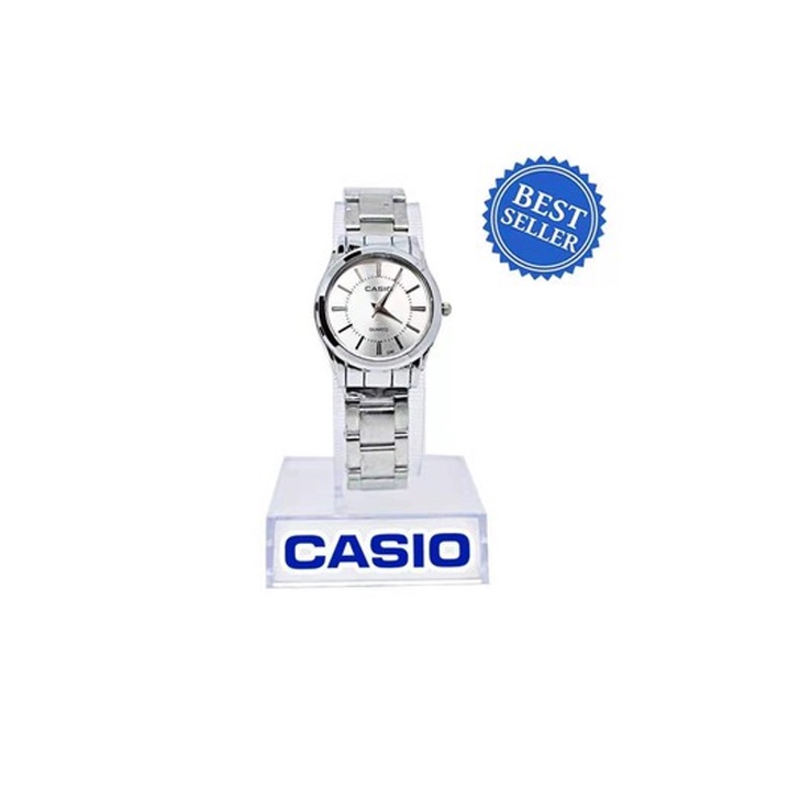 SESE Authentic Analog Watch Single Silver Casio unisex stainless steel Couple Watches