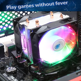 CPU Cooler Computer CPU Radiator AMD CPU/Intel Cooler CPU Heatsink Case RGB Fan PC Case Fan Cooling