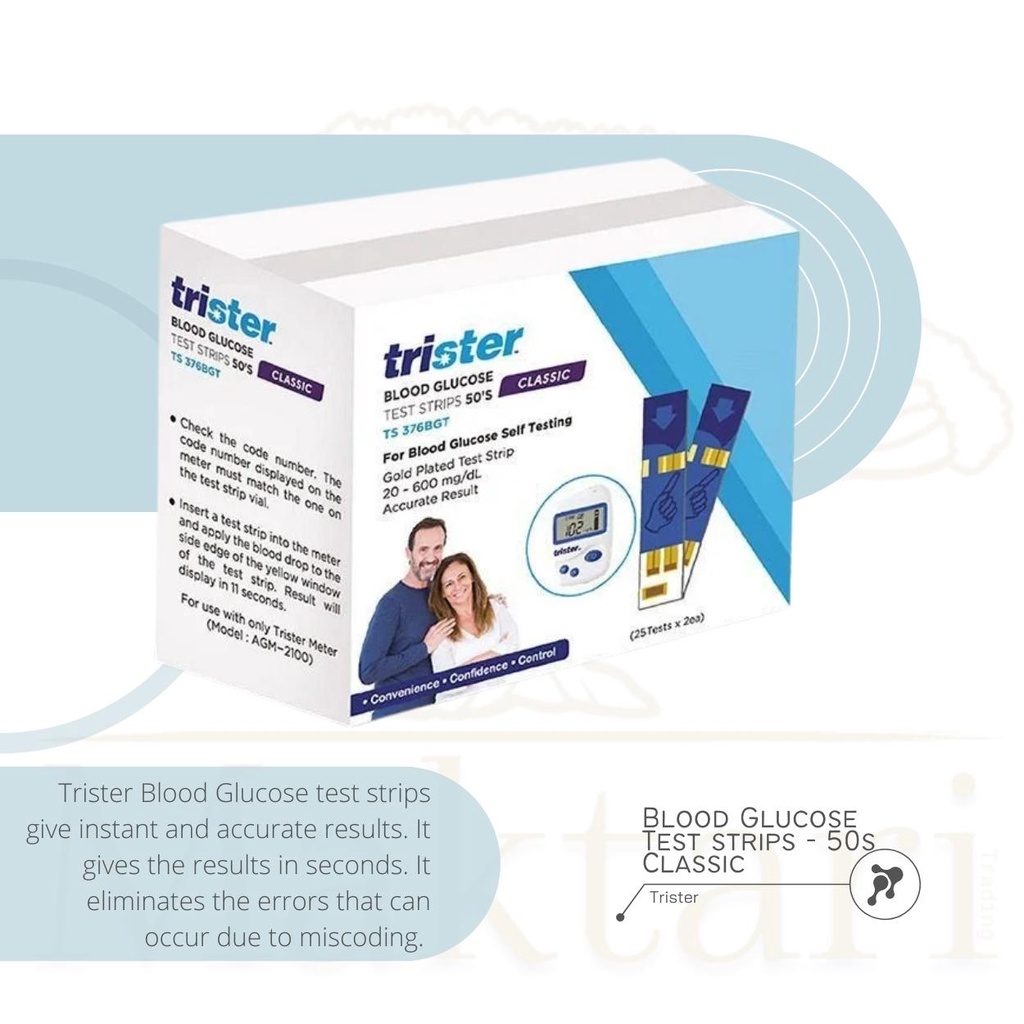 Trister Blood Glucose Test Strips Classic Shopee Philippines