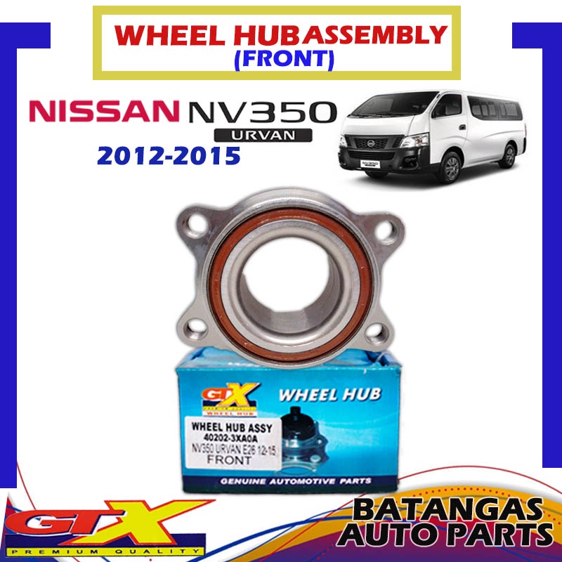 WHEEL HUB ASSEMBLY (FRONT) NISSAN URVAN NV350 20122015 GTX PN 40202