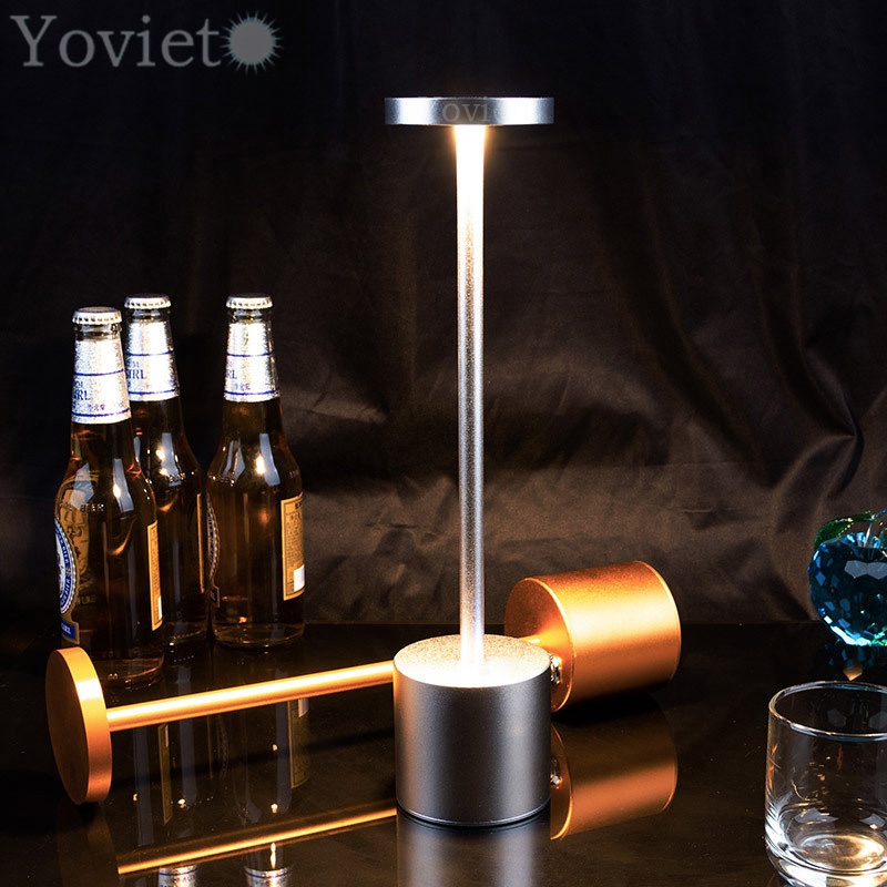 LED Rechargeable Touch Table Lamp Creative Bar Restaurant Dimmable