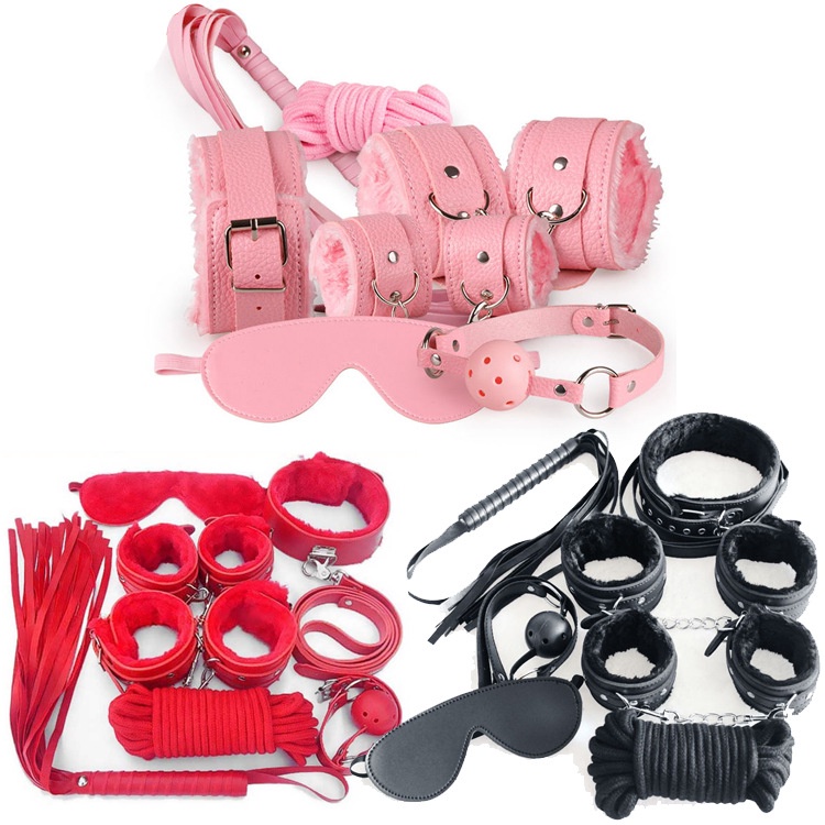 Erotic set plush leather adult sex toys bondage alternative couples supplies sex toys