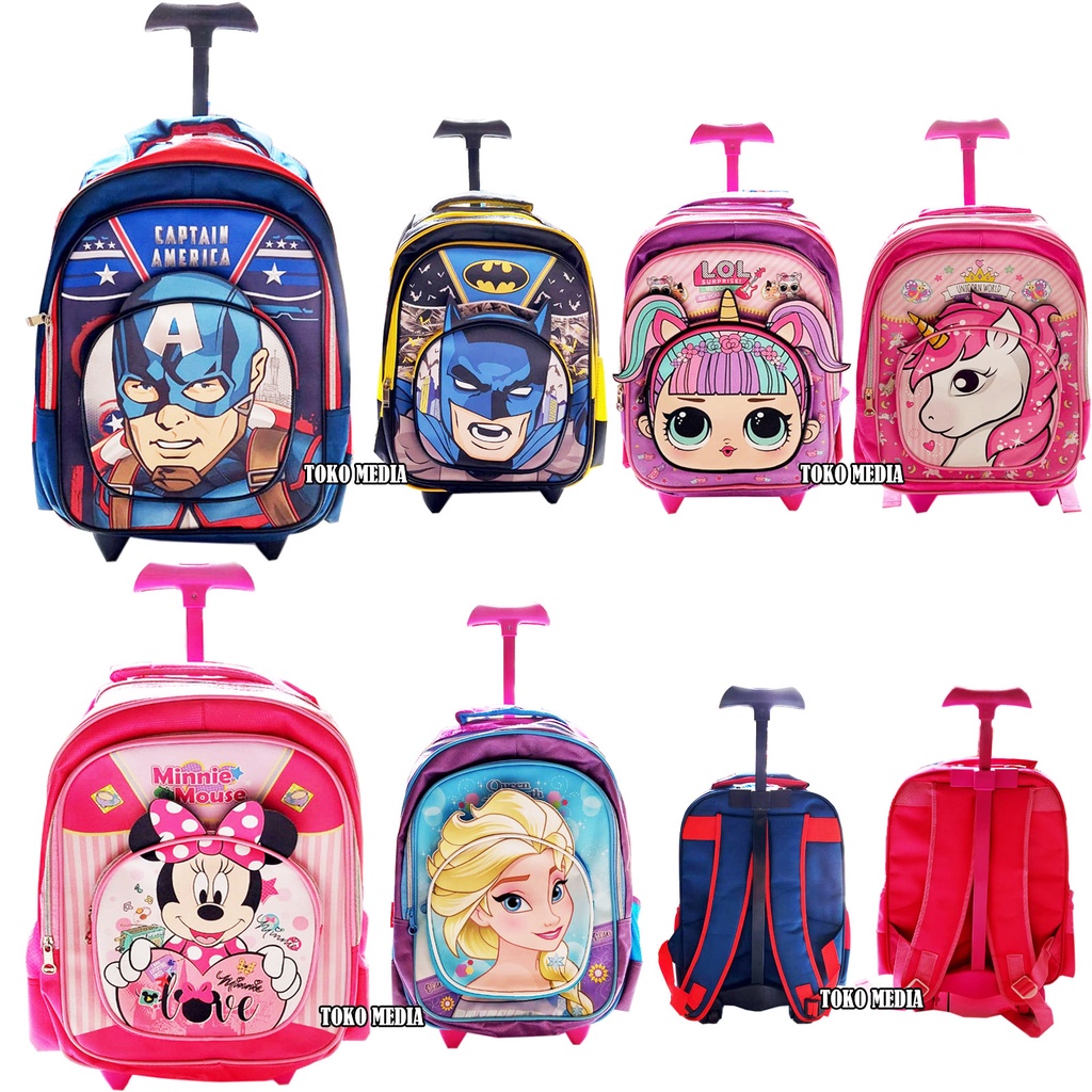 Trolley Bag/TROLLEY Bag Push Character For School Children Uk. Kindergarten And Elementary School Nice Cartoon Characters (2011/2012)