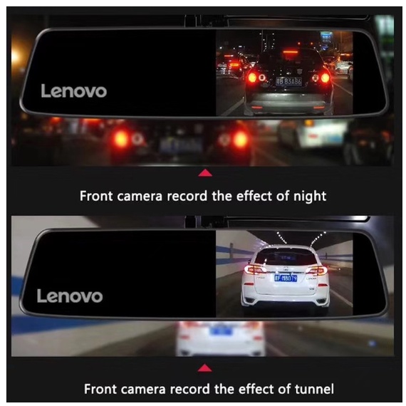 LENOVO dashcam cam for car car with night vision 4.39inch 70mai Dual Lens FHD 1080P Rearview Mirror #3