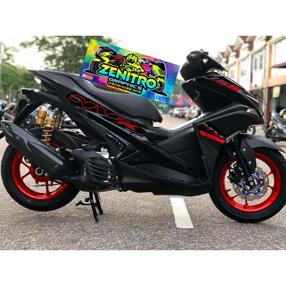 NVX SPECIALS DECALS BLACK EDITION FOR AEROX V1 | Shopee Philippines