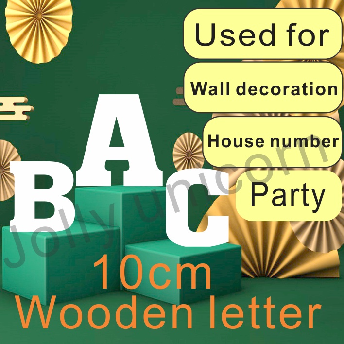 Wood Letters Per Pcs 10cm AZ and 09 Home Decor, Letter Standee, Room