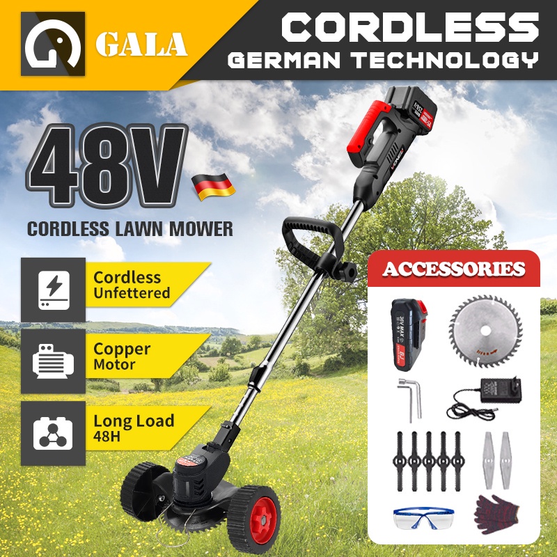 【Hot sale】36V 48V Lawn Mowers with Battery Grass Cutter with Wheels Electric Lawn Mower Cordless Gra