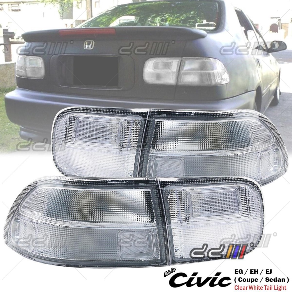Honda Civic SR4 EG EG9 4Door 19921995 Clear White Rear Tail Light Tail