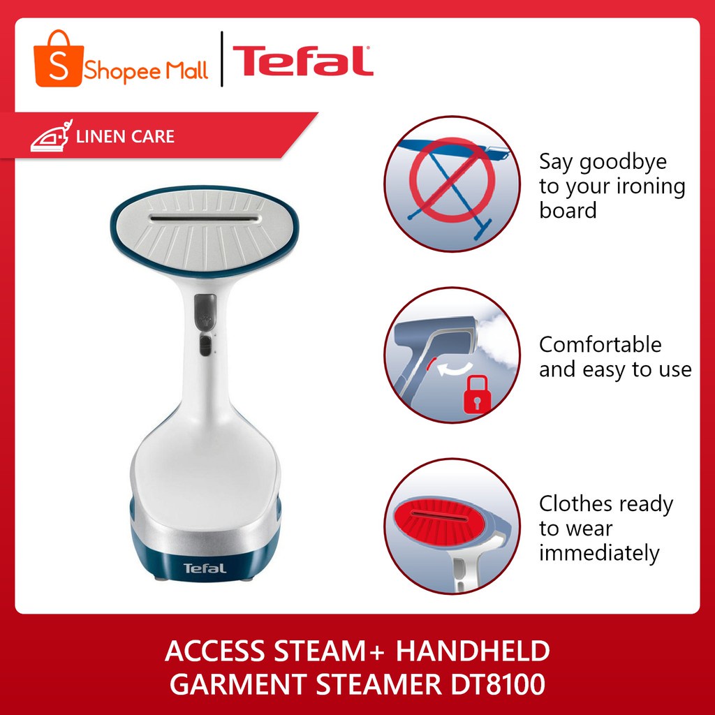 TEFAL Access Steam+ Handheld Garment Steamer DT8100 W/ SuperTurbo 26G