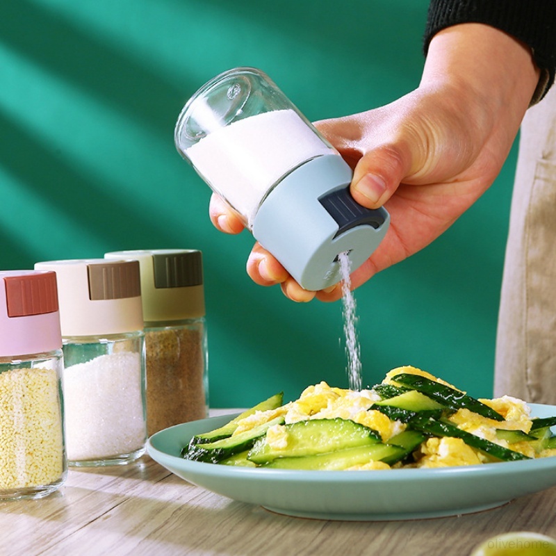 Quantitative Seasoning Jar MSG Box Home Kitchen Condiment Container Measurable Moisture Control