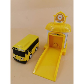 Onhand The Little Toy Bus Garage Push and Go Parking Stations 4 in 1 Toy Set Tiktok Trending Garage