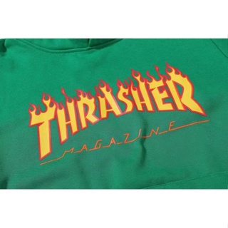 Hiphoppie Thrasher Flame Alphabet US Casual Fashion Hoodies jacket Unisex couplles hooded #6